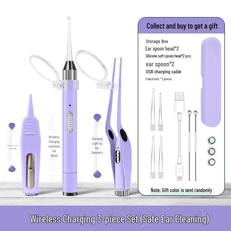 LIEI LED Silicone Earwax Removal Tool Set
