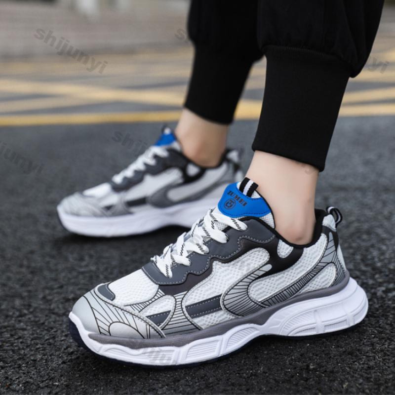 Mens Casual Sneakers Luxury Running Shoes Breathable Skateboard Shoes Chunky Comfortable Casual Sneakers Men Tenis Masculino