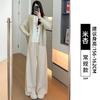 Rice White Glutinous Rice Pants Women's Autumn Small Lazy Loose Wide-leg Pants Loose Casual Trousers