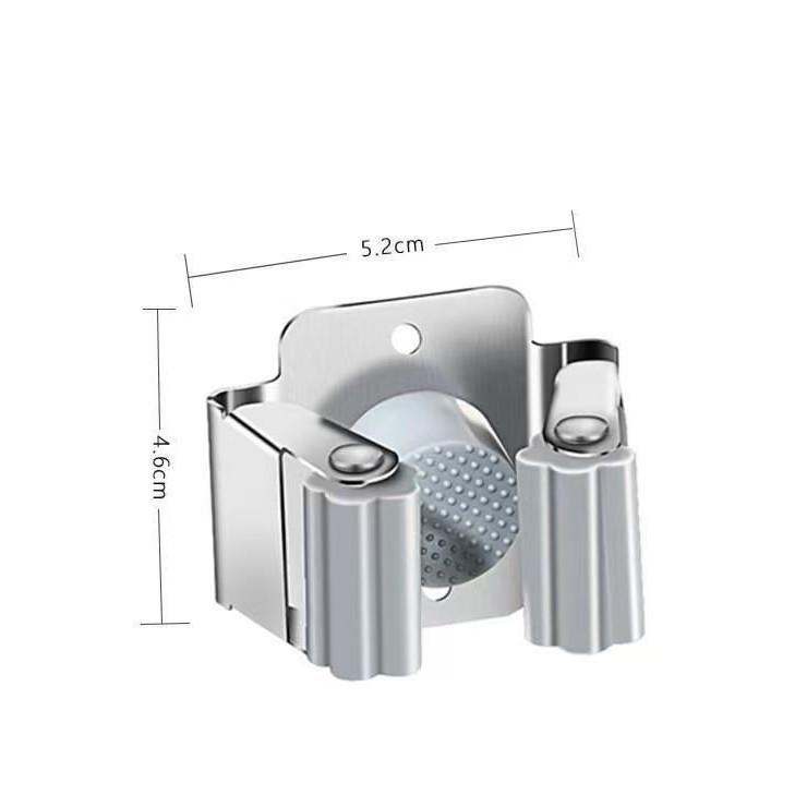 

Stainless Steel Mop Rack Without Punching, Mop Clamp, Mop Hook, Multiple Specifications, Bathroom Hanging Rack, Load-bearing Storage 5*4.7