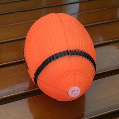 Pet Puppy Chew Bite Rugby Ball Squeaker Piepend Training Sound Toy Dog Gift