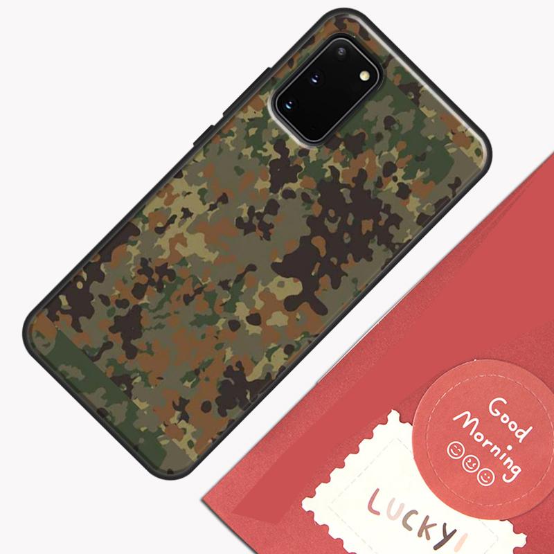 

Flecktarn Camouflage Camo Case For Samsung Galaxy S22 S21 S23 Ultra Note 20 S8 S9 S10 Note 10 Plus S20 FE Back Cover Galaxy S9