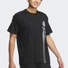 Adidas Logo Letter Print Pattern Round Neck Short Sleeve T-Shirt Men T-Shirts Black JF0798