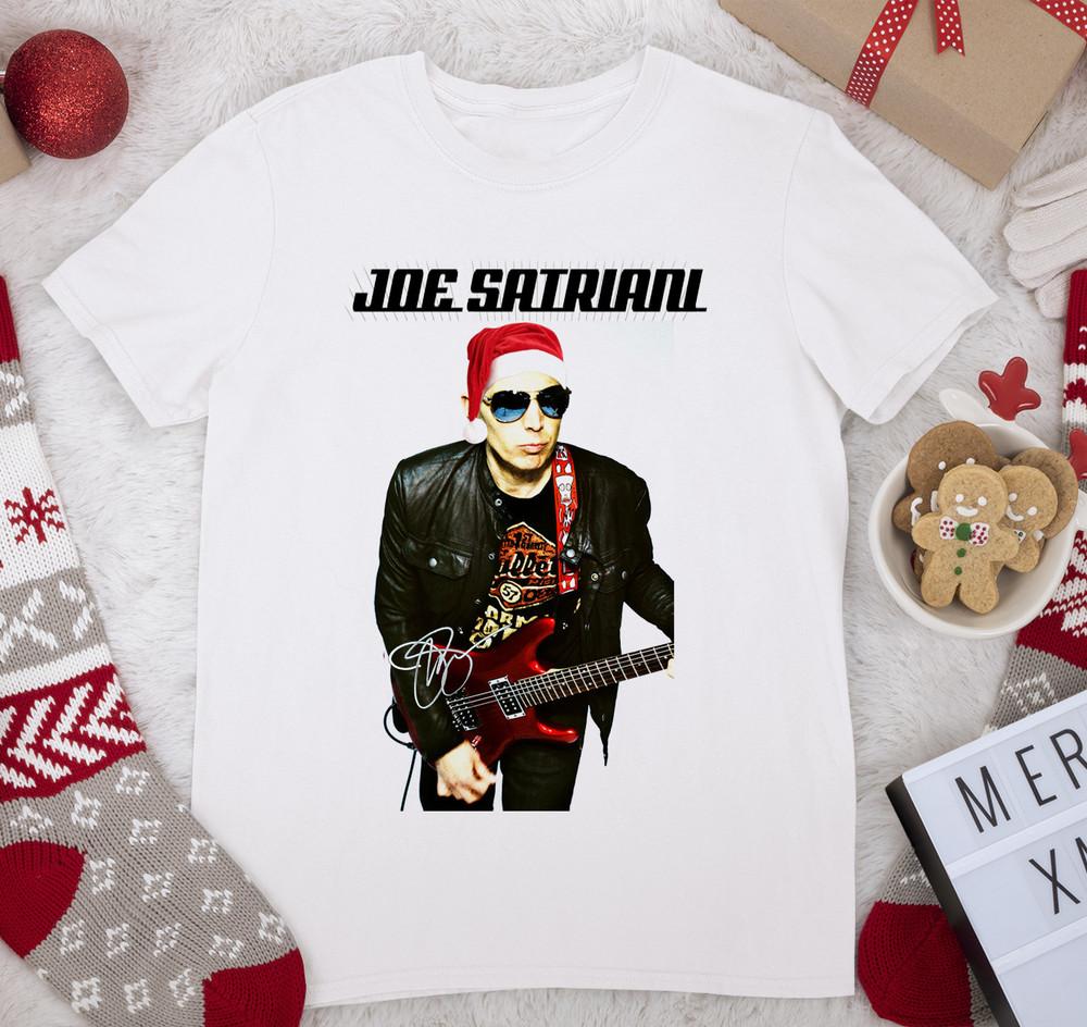 

Merry Christmas Santa Joe Satriani Gift For Fan White All Size Shirt HE1328 Unisex T-Shirt L