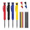 Deep Hole Marking Woodworking Pencil Solid Carpenter Pencil  Woodworking Construction