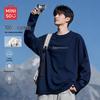 MINISO Men's Relaxed Fit Heavyweight Pure Cotton Long-Sleeve T-Shirt