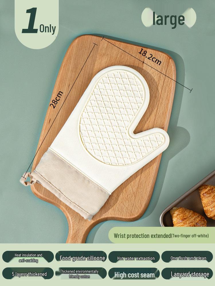 Guanti da forno in silicone resistenti al calore per la cottura al forno e al microonde