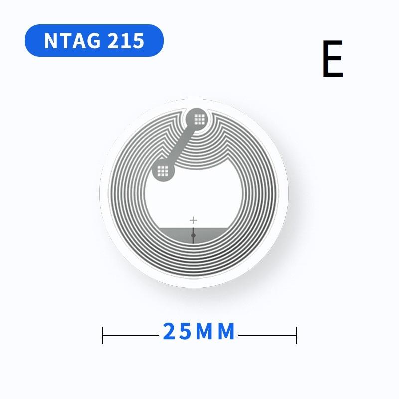 20 Pcs Rewritable NFC Chip Sticker Tags High Sensitive 213 215 216 Optional for Wifi Password Quick Sharing