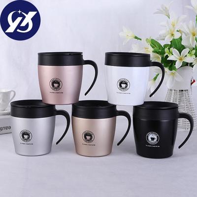Sagit Edelstahl-Kaffeetasse, isolierter doppelwandiger Wasserbecher mit Deckel