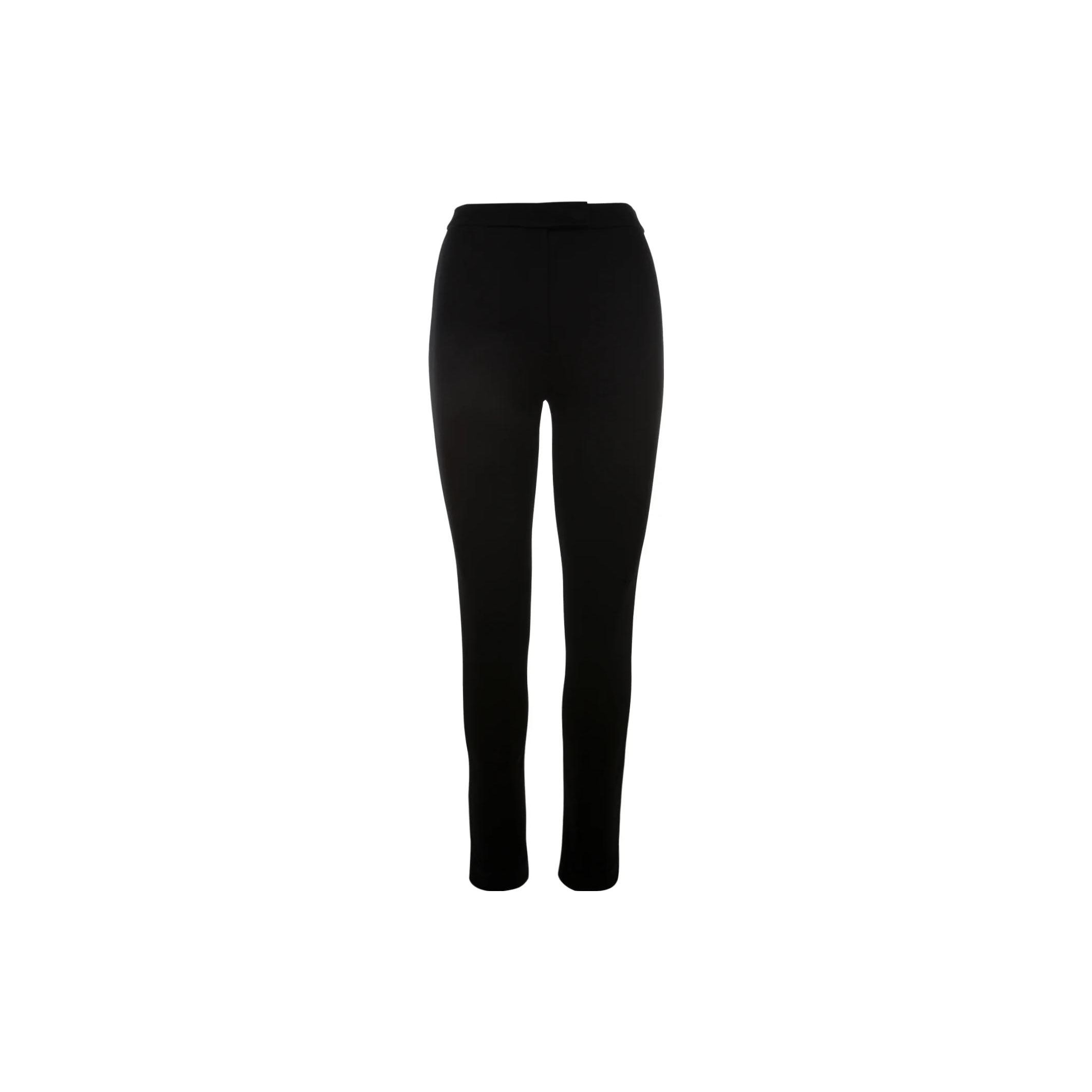 Emporio Armani Solid High-Waisted Straight Leg Pants Women bottoms Black 3L2P8A-2JR1Z-0999 S