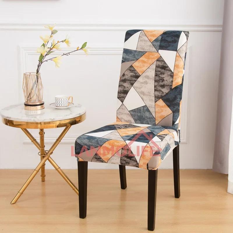 Chair Covers Set Of 6 Stretch Printed Parsons Chair Slipcovers Super Fit Spandex Removable Washable Dining Room