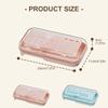 Double Compartment Soap Dish Storage Box With Drain Holes And Lid For Bathroom Travel Dorm Hygienic Storage Organizers