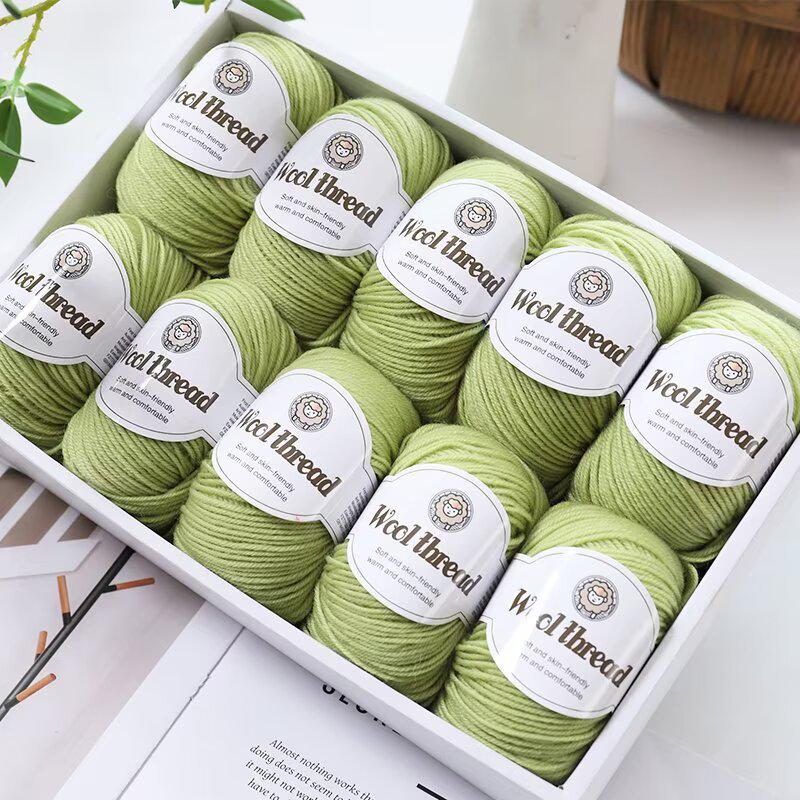 Wool Blend Yarn Ball - Medium Thickness for DIY Knitting Projects