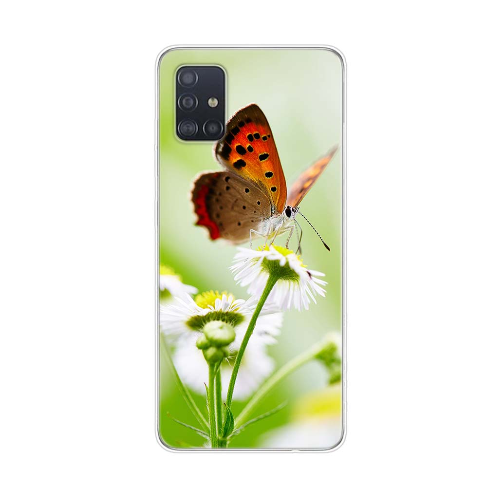 Cute Butterfly Fashion For Samsung Galaxy A01 A11 A12 A22 A21S A31 A41 A42 A51 A71 A32 A52 A72 A02S Soft Phone Case