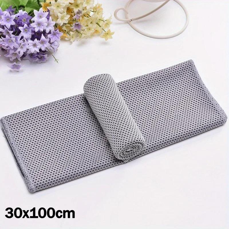 10pcs Cooling Towel Instant Relief Microfiber Cool Towels Chilling Neck Wrap Ice Cold Rags Sports Fitness Camping Hiking
