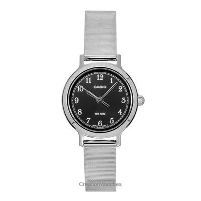 Standard Analog Edelstahl Schwarzes Zifferblatt Quarz LTP-B170D-1BV Damenuhr