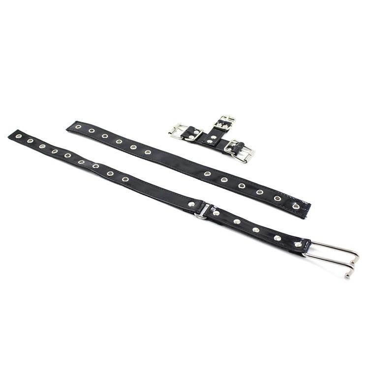 VaHppy SM BDSM Sex Toys Párové hry Role Hra Kočka/Pes Slave PU+Nerezová ocel Nos Hook Gag Bondage Orální sex