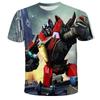 Summer Man 3D Printed Transformers T-shirt Children Cool Cartoon Short Sleeve Clothing Boys Girls Fashion Trend Streetwear