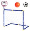 2-in-1 Fußball-Übungstor mit Basketballständer Fußballtor Lustige Spiele Spielzeug für Jungen Mädchen 3-12 Jahre alt