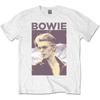 Biała Oficjalna Smokingowa Koszulka Rockowa David Bowie Męska Unisex