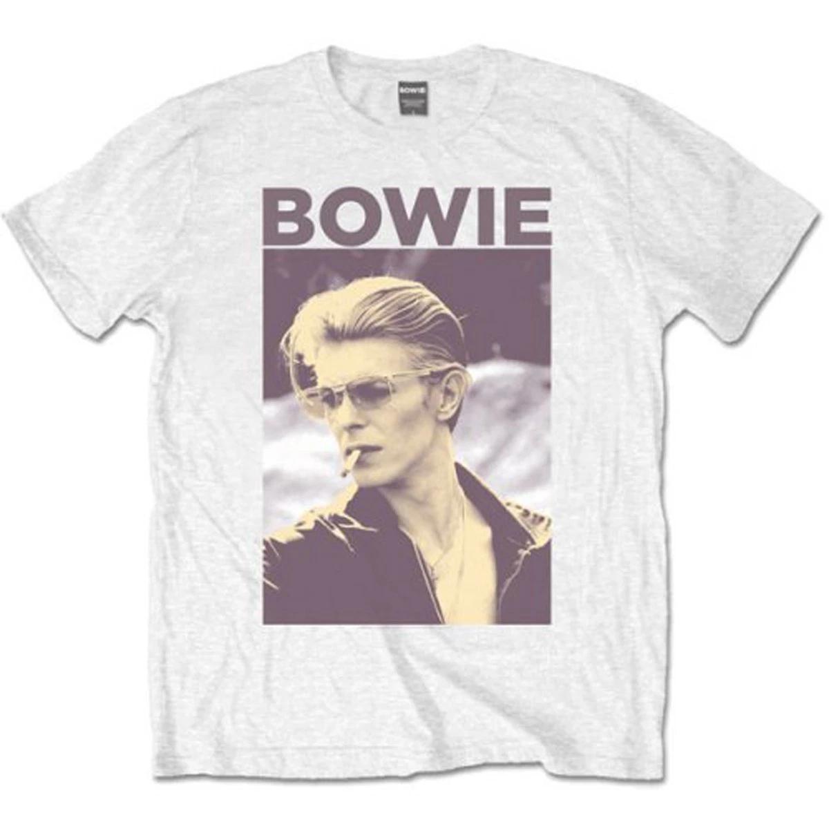 White David Bowie Official Tuxedo Rock Mens Unisex T-Shirt L