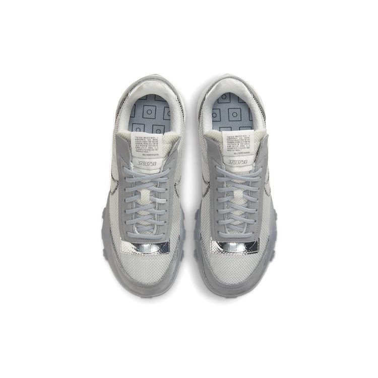 Nike Waffle Racer 2X Cushioning Breathable Lightweight Low Top Lifestyle Shoes Women sneaker Gray White DD8684-001