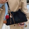 Niche suede handbag bag women's pleated fashion retro shoulder messenger bag trendy dumpling bag