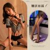 Sex underwear police uniform cos one-piece suit sexy hollow straps secretary hip skirt hot perspective V-neck