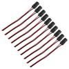Car Round Pre-Wired Harness Female Socket for LED Bulb T10 194 Replacement 10pcs