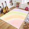 Pastel Gradient with Sparkle Pattern Area Rug Soft Color Mix Shiny Detail Non-Slip Carpet for Living Rooms Bedrooms Cozy Spaces