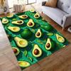 Avocado halves leaves green carpet Yoga living room room decor children's crawling mat doormat area rug games mat