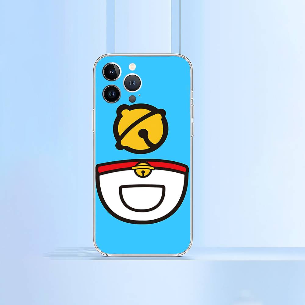 Anime Cute D-Doraemon-S Phone Case For IPhone 17 16 15 12 11 Pro Max 14 Plus 13 Mini Clear Cover Soft Funda