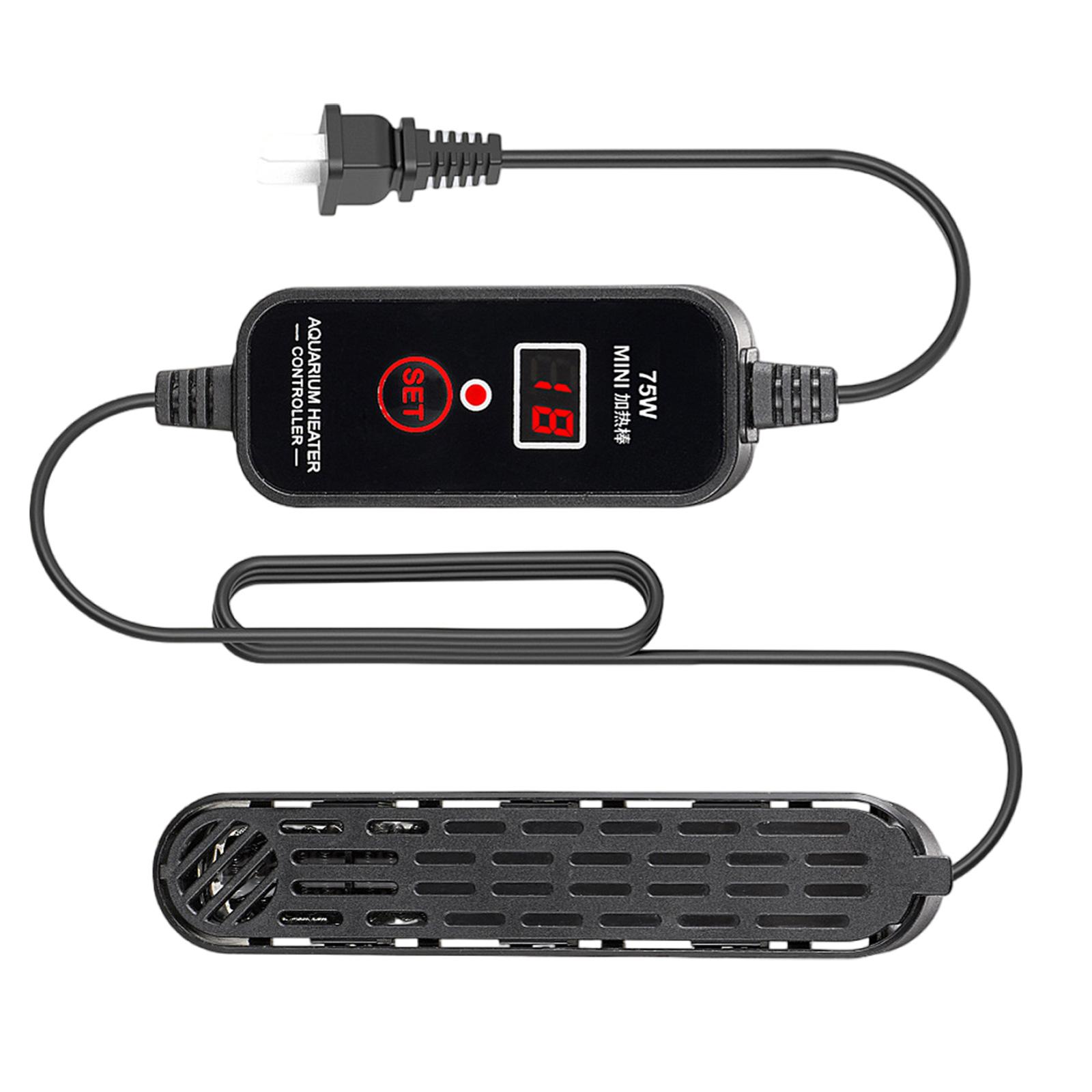 

Акваріумний нагрівач Точний контроль температури Автоматичне вимкнення Низьке споживання води Нагрівальний пристрій Для акваріумів з рибами та черепахами 75W