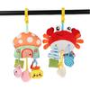 Baby Plush Animal Hanging Rattle Toy Baby Rattles Mobiles Cute Hanging Bell Educational Baby Toys For Stroller Crib Decoration