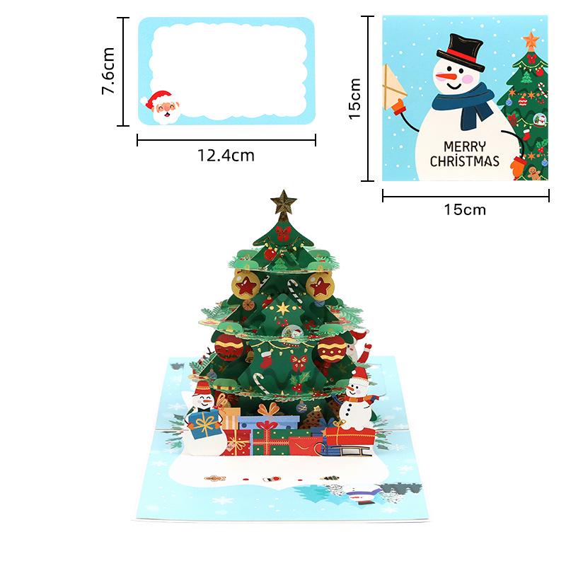 Pop-Up 3D Weihnachtsbaum-Karte - Kreative Feiertagsgrußkarte und Geschenk