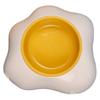 Pet Bowl Cute Large Capacity Prevent Slip Plastic Cat Dog Food Bowl for Indoor Feeding White Single Bowl