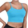 Fashion Women Sleeveless Casual Vest Ladies Chest Pad Movement Short Tank Tops