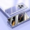Protect Anti Peeping Privacy Double Sided Tempered Glass Phone Case For Redmi 12 13 14 Pro Plus 5G Metal Magnetic Cover