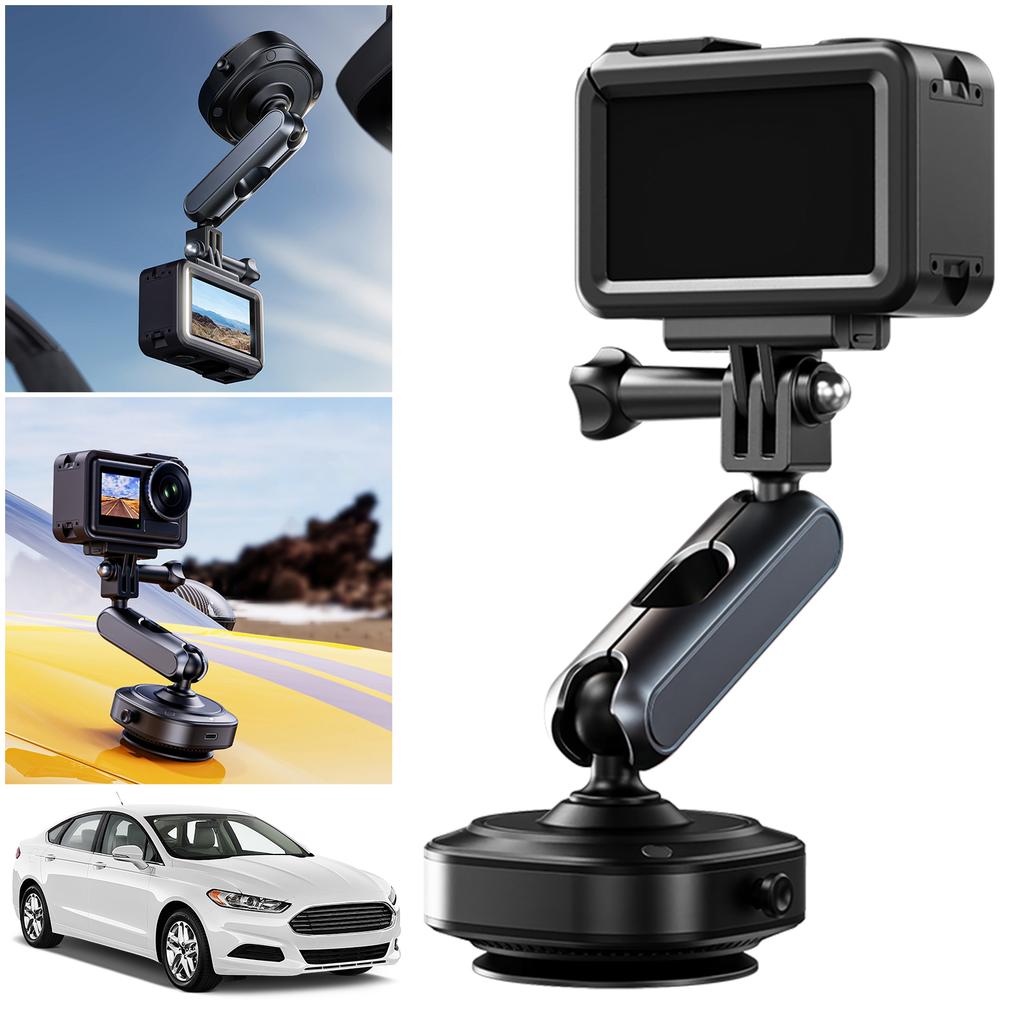 Camera Suction Cup Mount 360 Adjustable Action Camera Windshield Window Mount for DJI Insta360 GoPro Accessories
