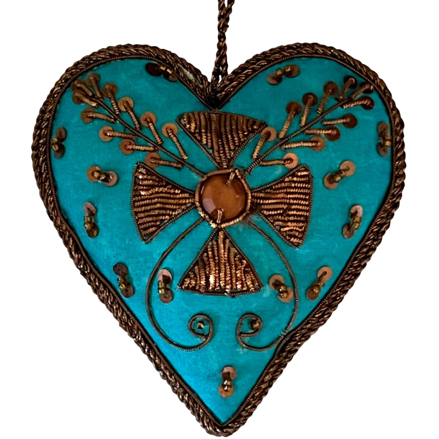 Vivienne Christmas Ornament Heart Blue Handmade Decoration (Vivienne Westwood) 86008XO-BL синий