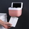 Waterproof Punch-Free Toilet Paper Holder with Storage Rack for Bathroom