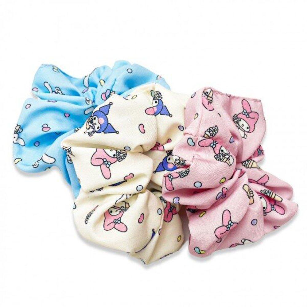 

Резинка для волос в виде мороженого с персонажем Sanrio из шифона и гопчанга pink