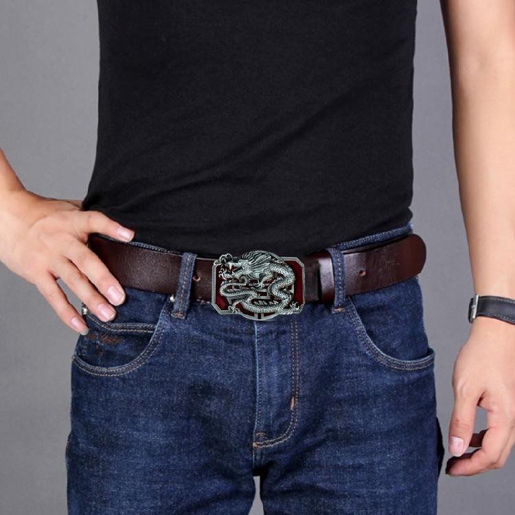Cowboy Relief Belt Buckle Metal Chinese Style Belt Buckle for DIY Replacements