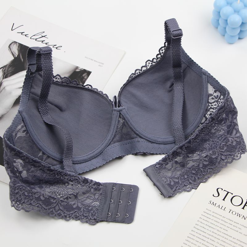 Sexy Luxurious High-end Western-style Lingerie Set Featuring A Fashionable Push-up Lace Bra and Skin-friendly Breathable Panties