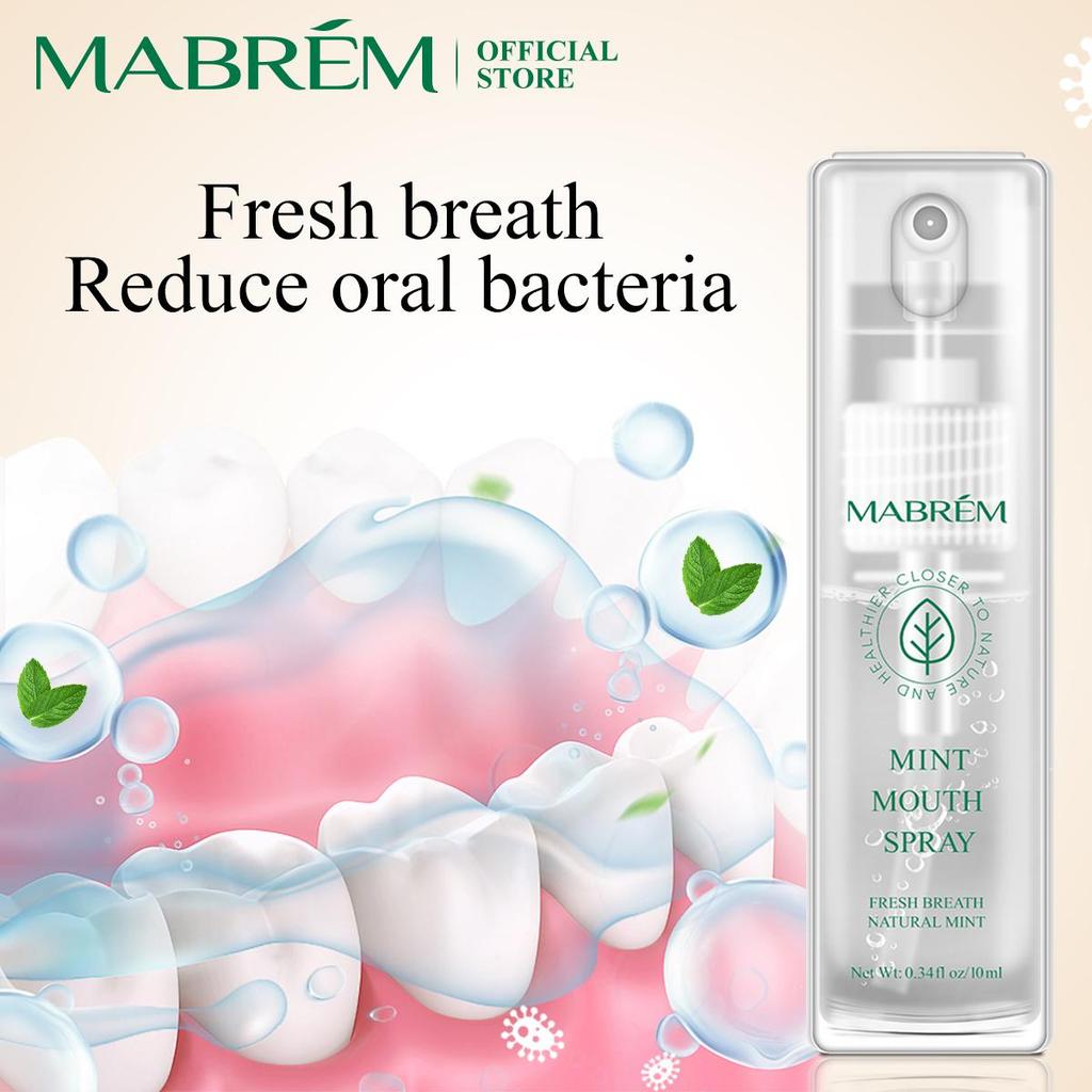 MABREM MINT MOUTH SPRAY Bacteriostatic Oral Care Spray Stop Bad Breath Stench Clean Mouth Freshener