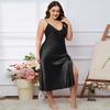 Yaoting Women's Plus Size Ice Silk Camisole Nightdress for Summer - CQ311