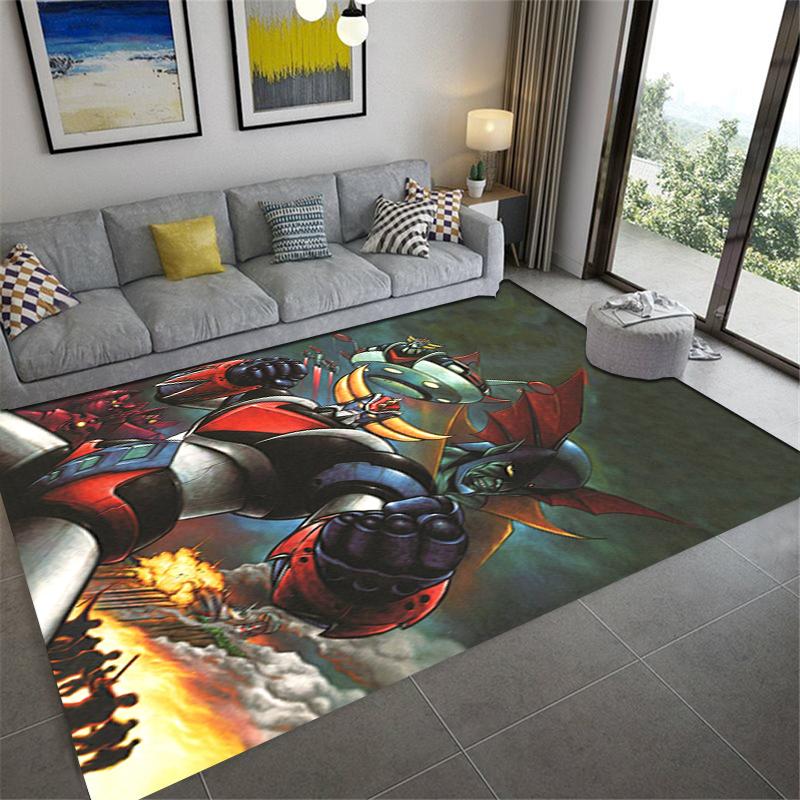 2025 New Grendizer Goldorak Anime Carpet Rug for Living Room Bedroom Home Sofa Decoration,Kids Play Non-slip Floor Mat 30