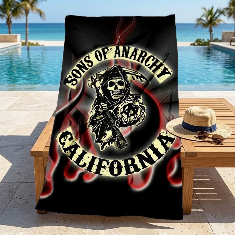 Sons Anarchy Stylish Digital Printing Beach Towel Quick Drying Absorbent Blanket For Beach Pool Gym Travel Christmas Gift C921124