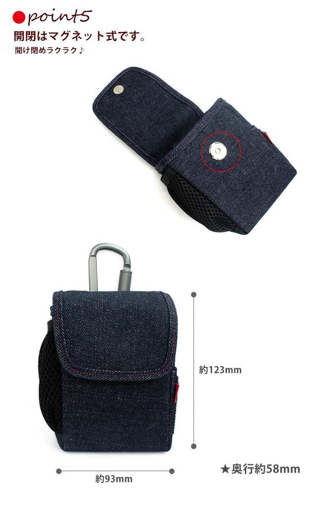 AWESOME LK-RDM01 Real Denim Series Laser Distance Meter Case, Indigo Blue