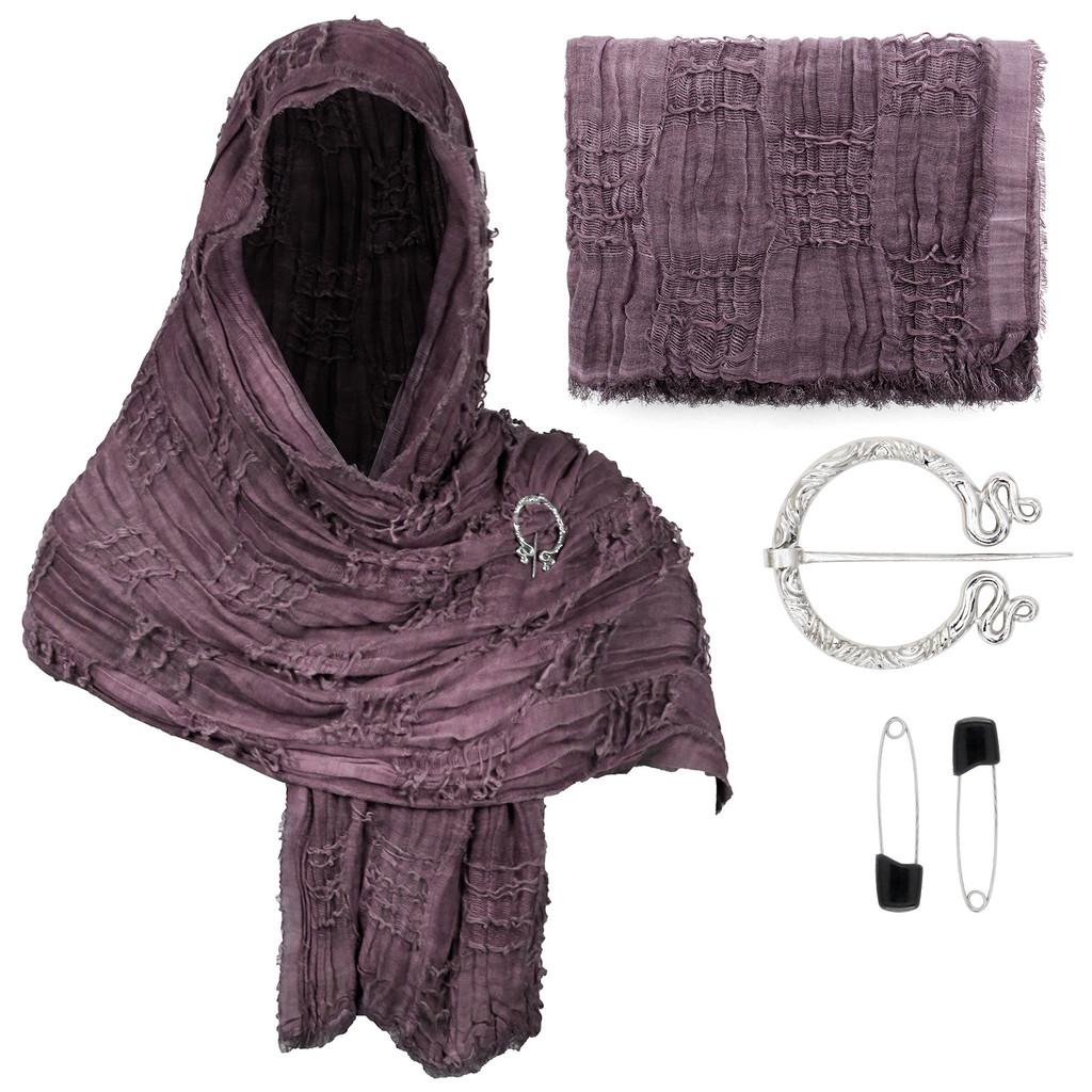 Cotton Linen Shawl With Geometric Pattern And Fringe For Casual Summer Wear